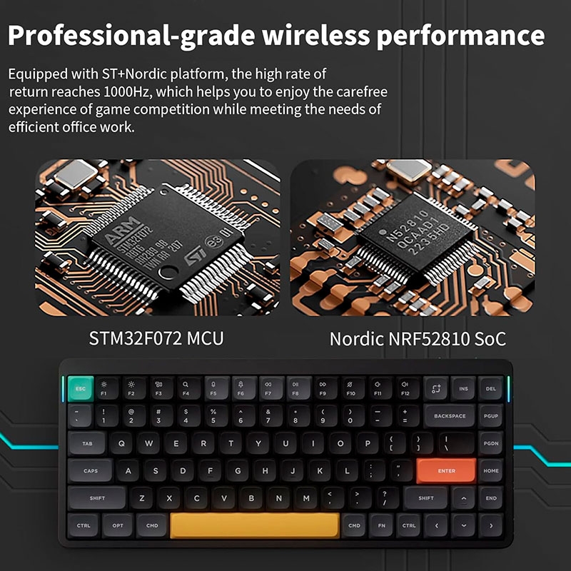 Bàn phím cơ không dây NuPhy Air75 V2 RGB Hotswap (Nuphy Sw)