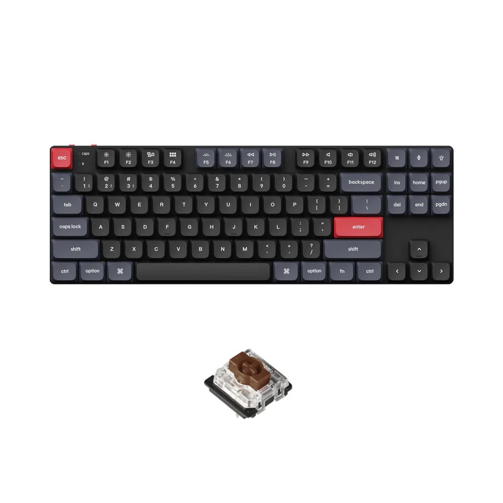 Bàn phím cơ không dây TKL Keychron K1 Pro Low Profile White Led (Gateron Sw)