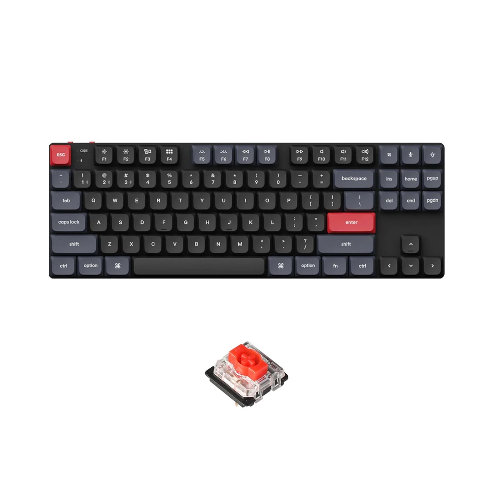 Bàn phím cơ không dây TKL Keychron K1 Pro Low Profile White Led (Gateron Sw)