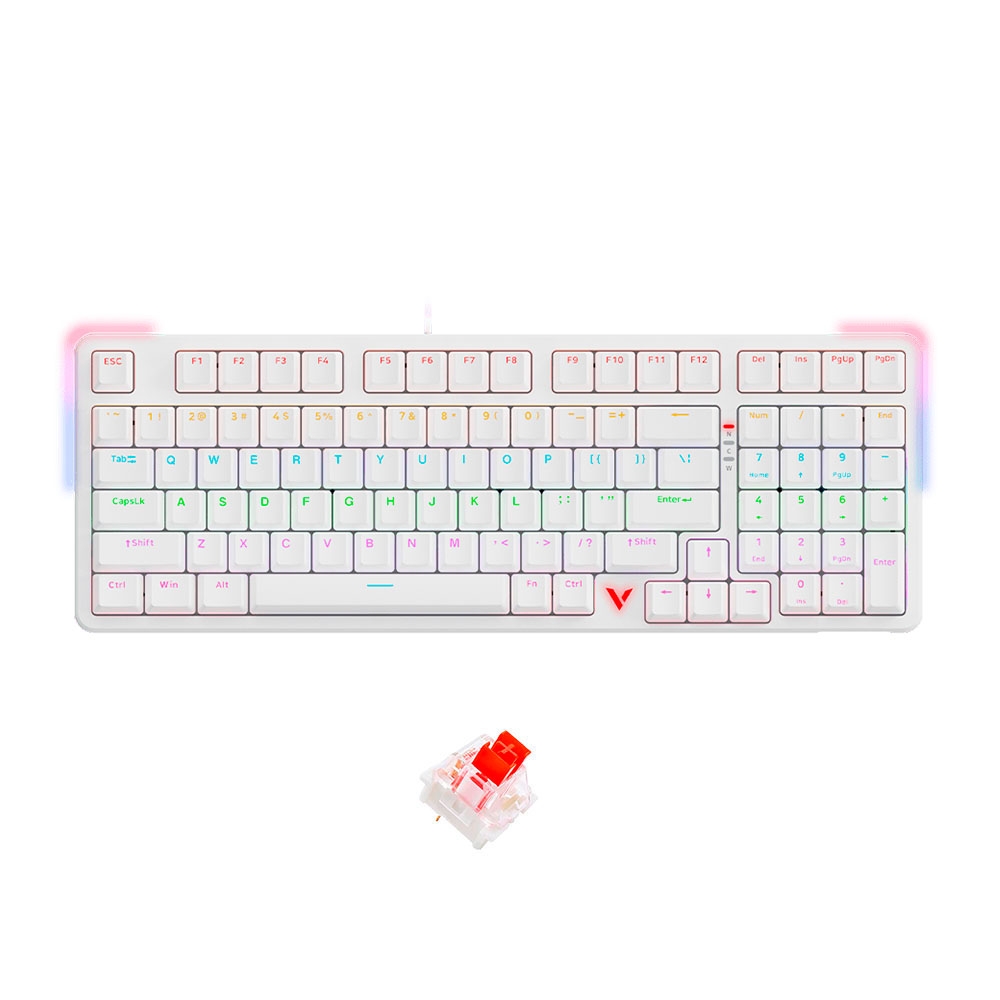 Bàn phím cơ Rapoo V500 Pro-98 2024 White Edition Multi Led (Rapoo Sw)