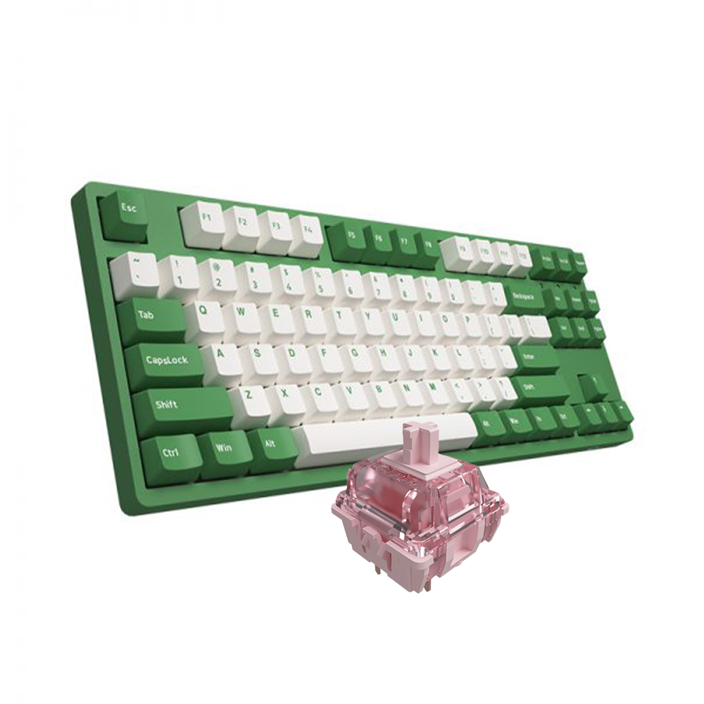 Bàn phím cơ TKL AKKO 3087v2 DS Matcha Red Bean (Akko Sw V2)