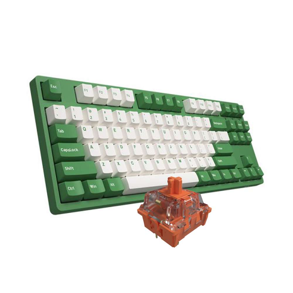 Bàn phím cơ TKL AKKO 3087v2 DS Matcha Red Bean (Akko Sw V2)