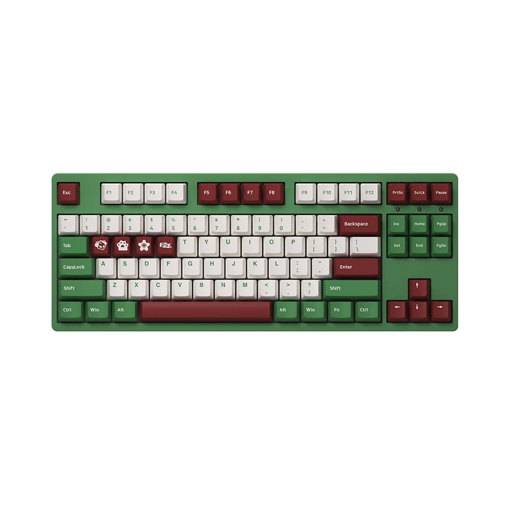 Bàn phím cơ TKL AKKO 3087v2 DS Matcha Red Bean (Akko Sw V2)