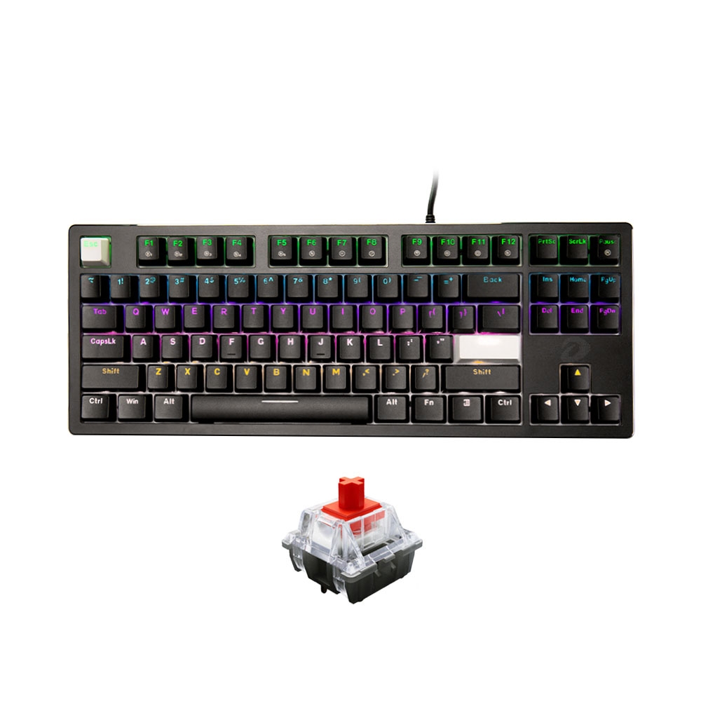 Bàn phím cơ TKL Dareu EK87 V2 Black D Switch Red / Blue / Brown