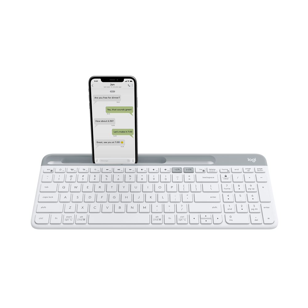 Bàn phím không dây Logitech K580 Slim Multi-Device Off White 920-009211