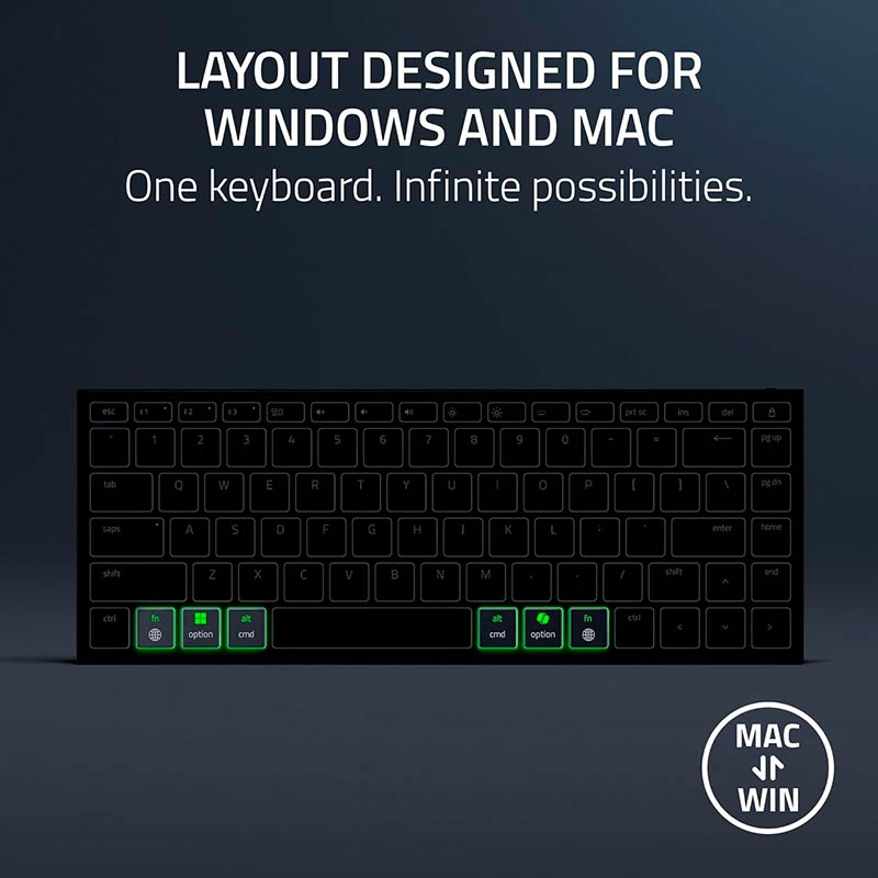 Bàn phím không dây Razer Joro Hyper Thin Multi Device (Ultra Low-Profile Sw) RZ03-02360100-R3M1