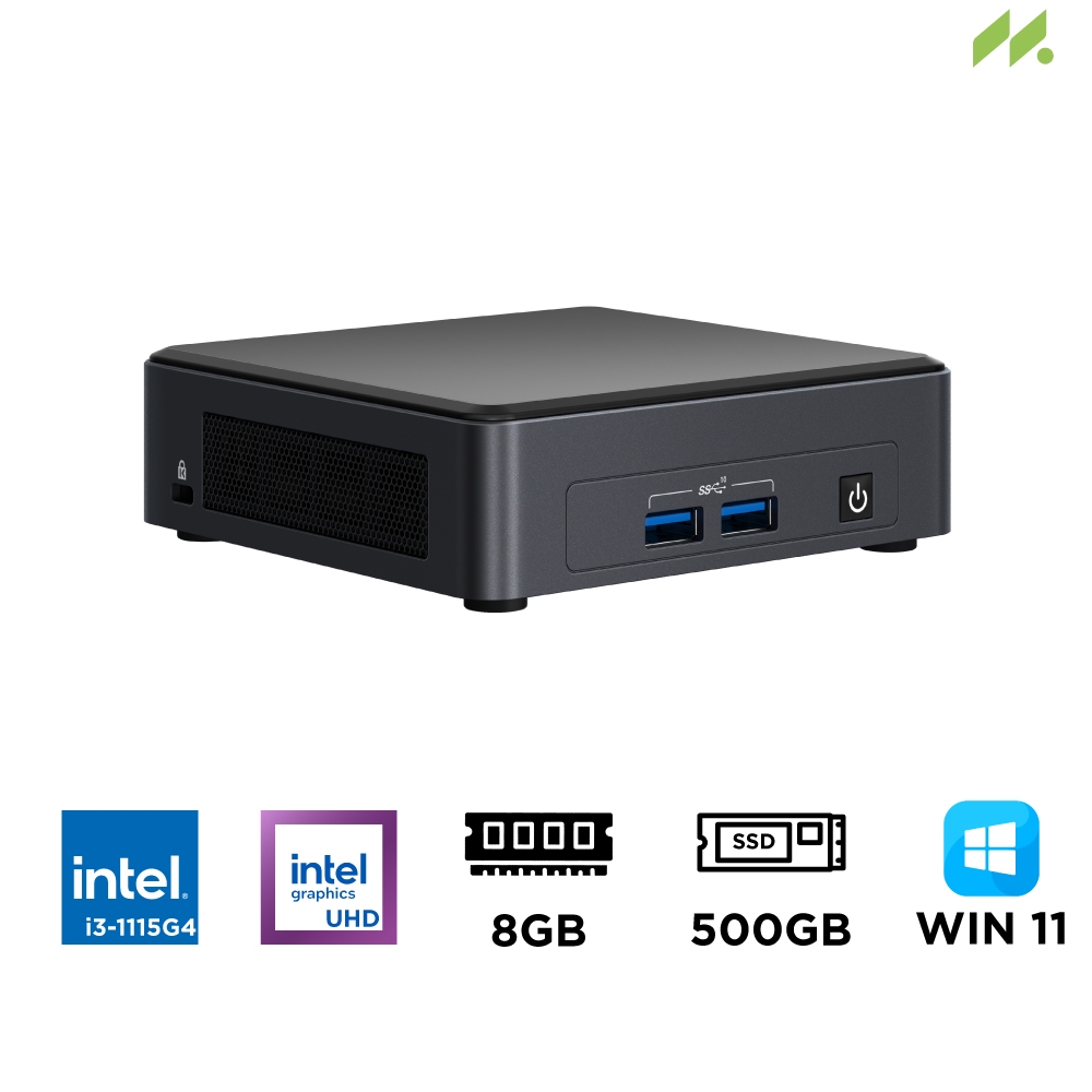 Máy tính Mini PC Intel NUC 11 Pro Tiger Canyon i3-1115G4 BNUC11TNKI30000