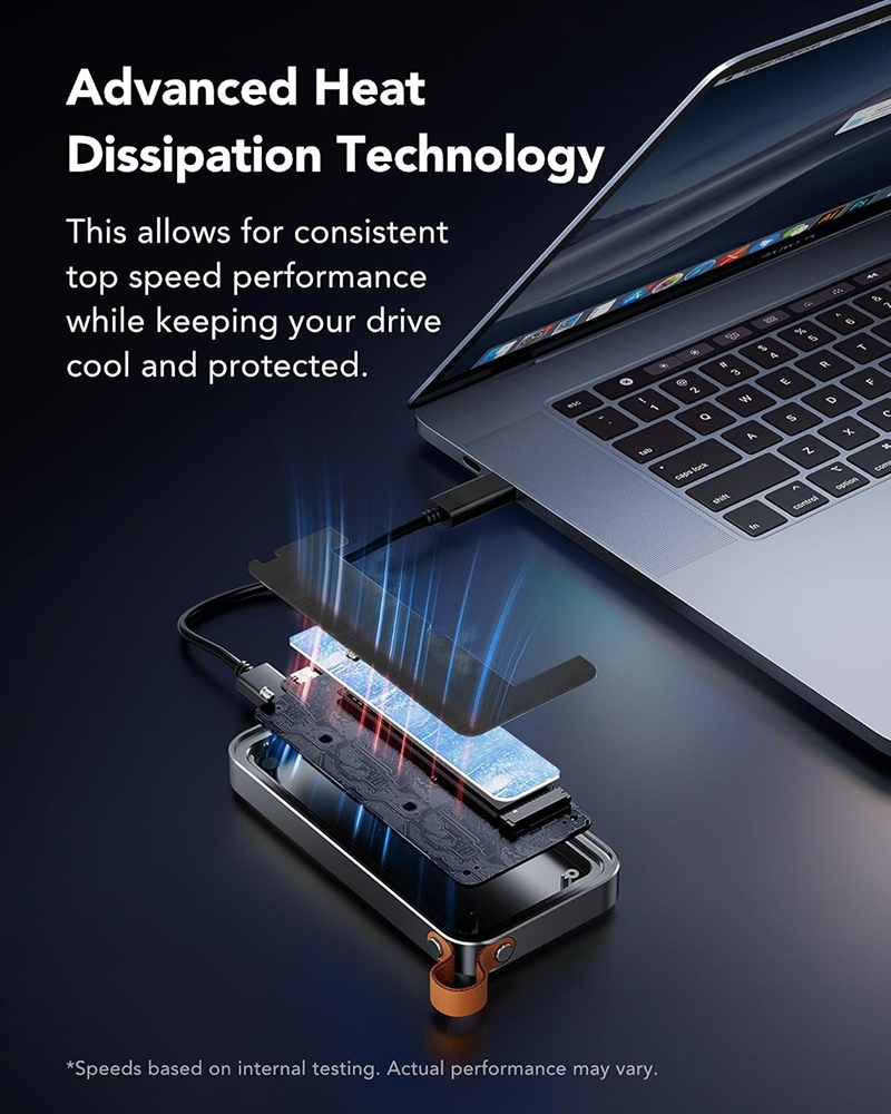 Box di động SSD M.2 NVMe 40Gbps Lexar E750 LPAE750-RNBNG