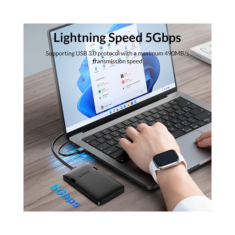 Box ổ cứng 2.5-inch 5Gbps Orico 2577U3-V1-BK