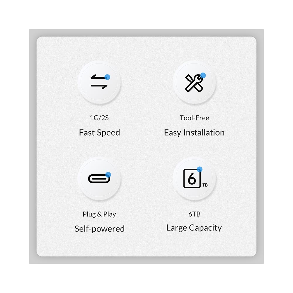 Box ổ cứng 2.5-inch 5Gbps Orico 2577U3-V1-BK