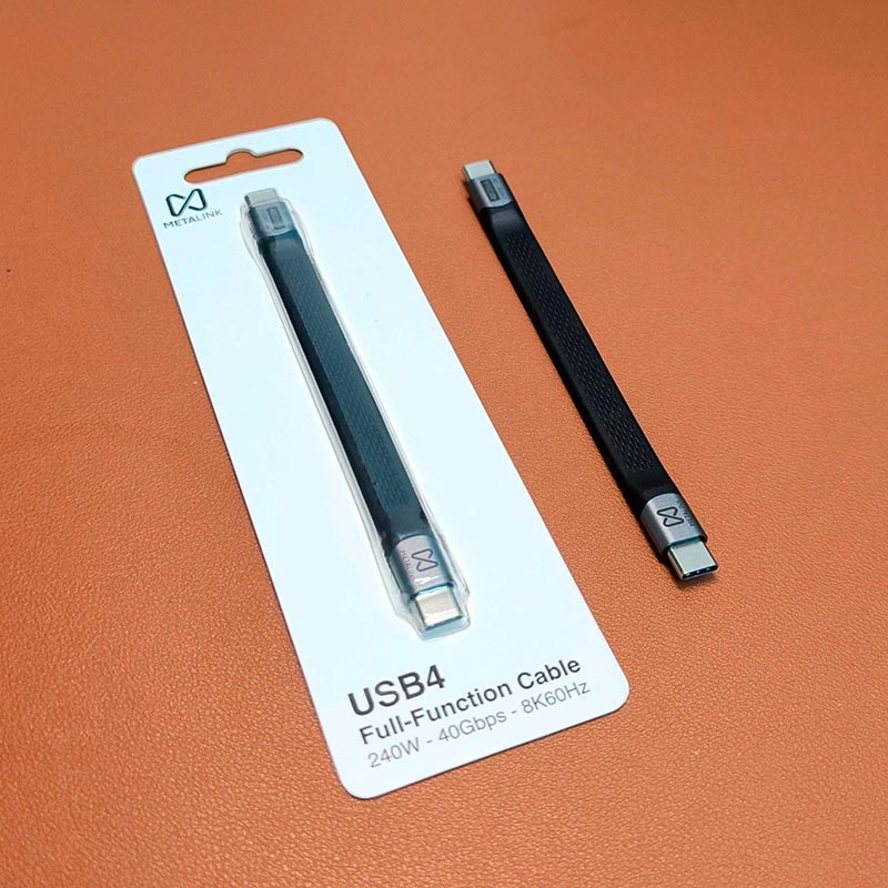 Cáp USB4 METALINK 130mm PD 240W 40Gbps MTC4-13