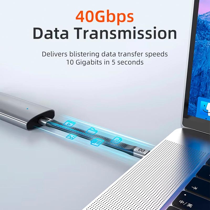 Cáp USB4 METALINK 130mm PD 240W 40Gbps MTC4-13