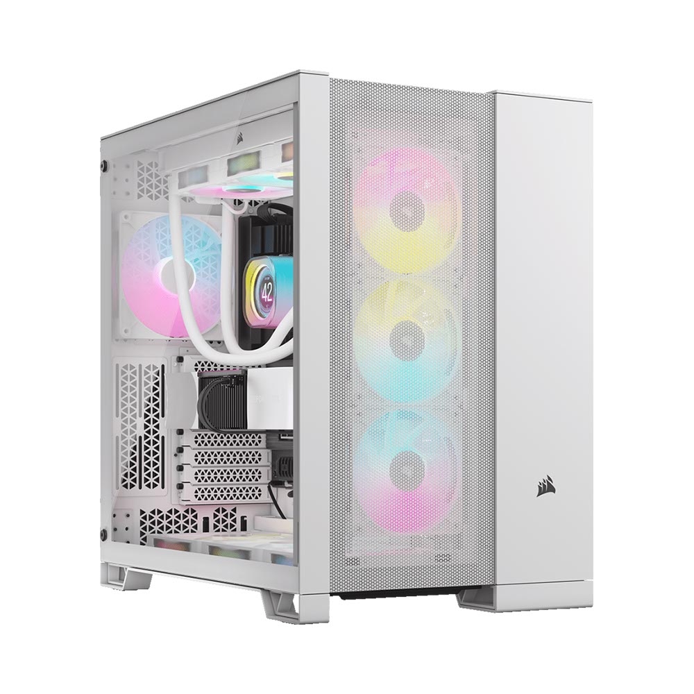 Case máy tính Corsair 6500D Airflow TG White CC-9011260-WW