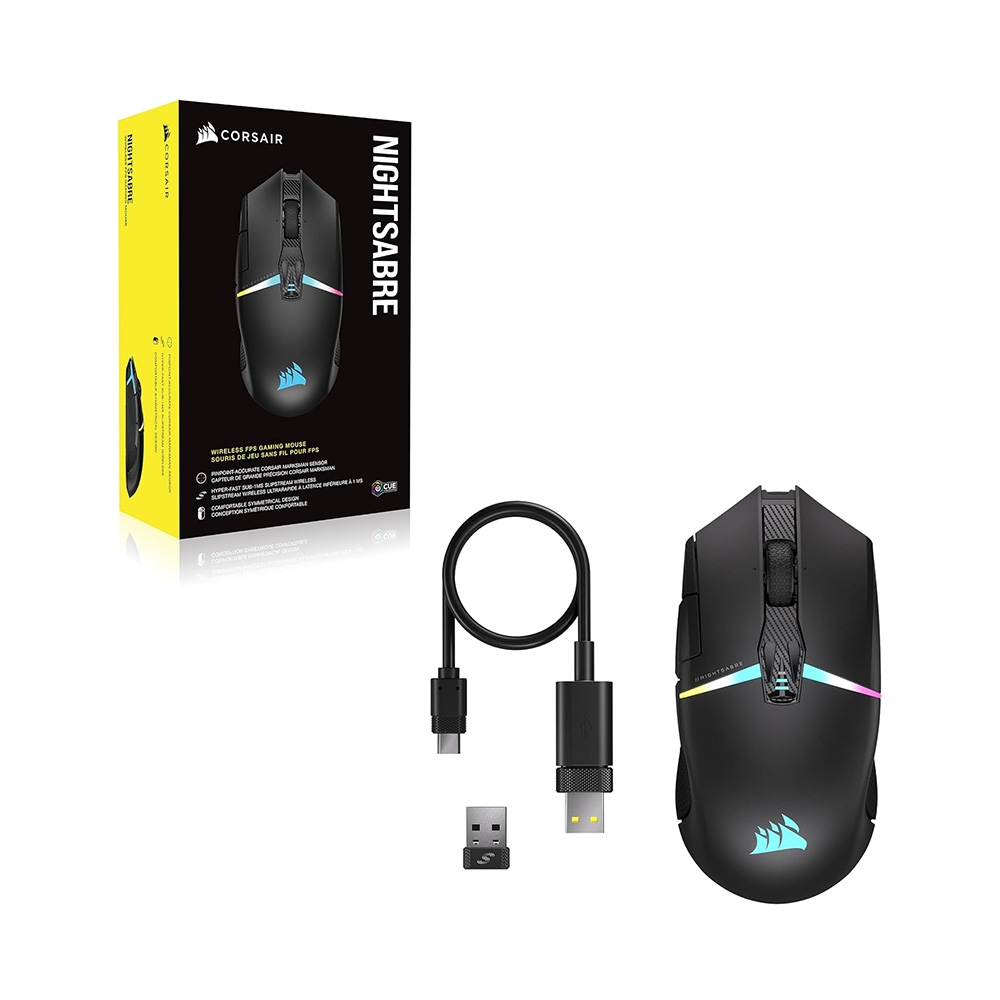 Chuột không dây Corsair Nightsabre RGB CH-931B011-AP