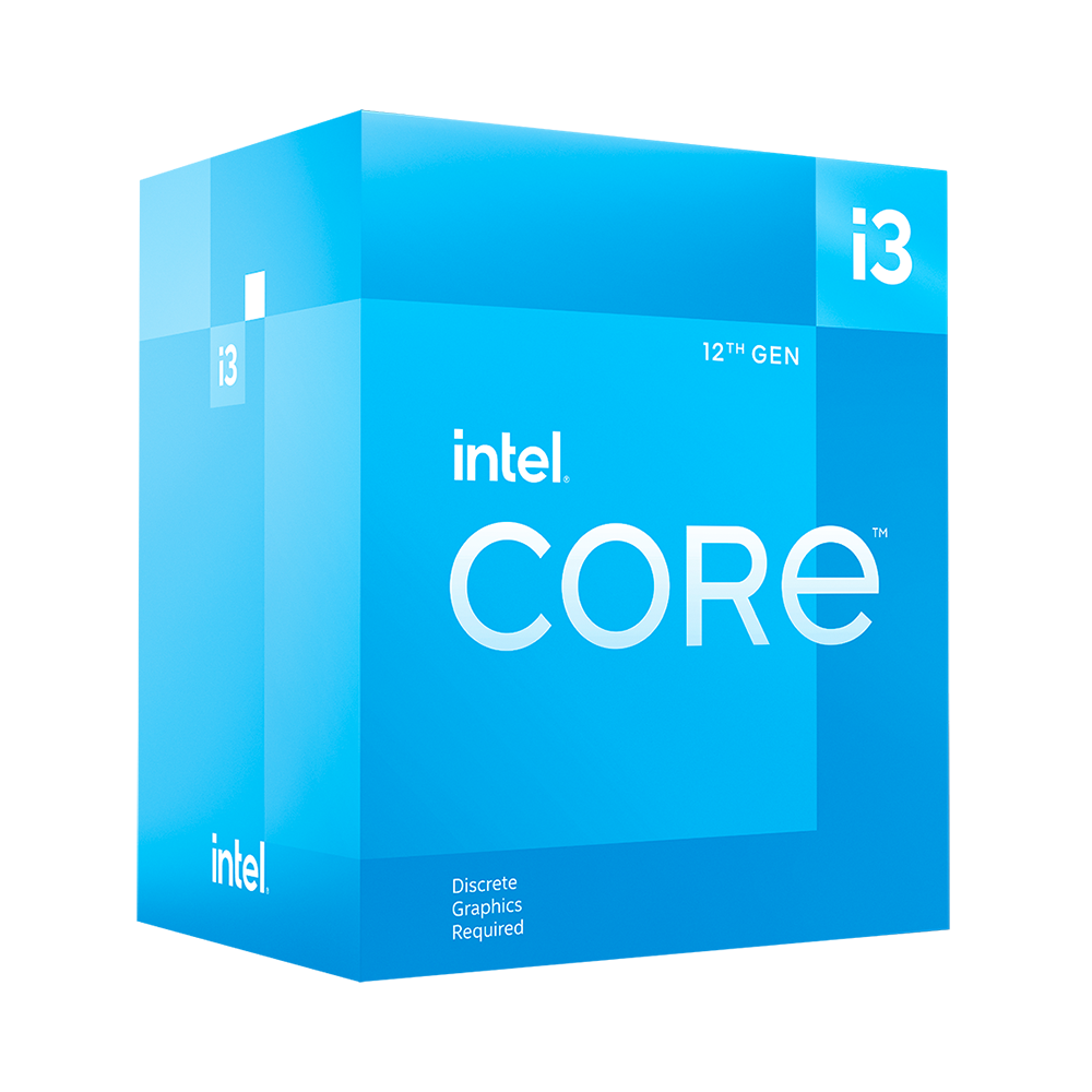 CPU Intel Core i3-12100F Up to 4.3GHz 4 cores 8 threads 12MB