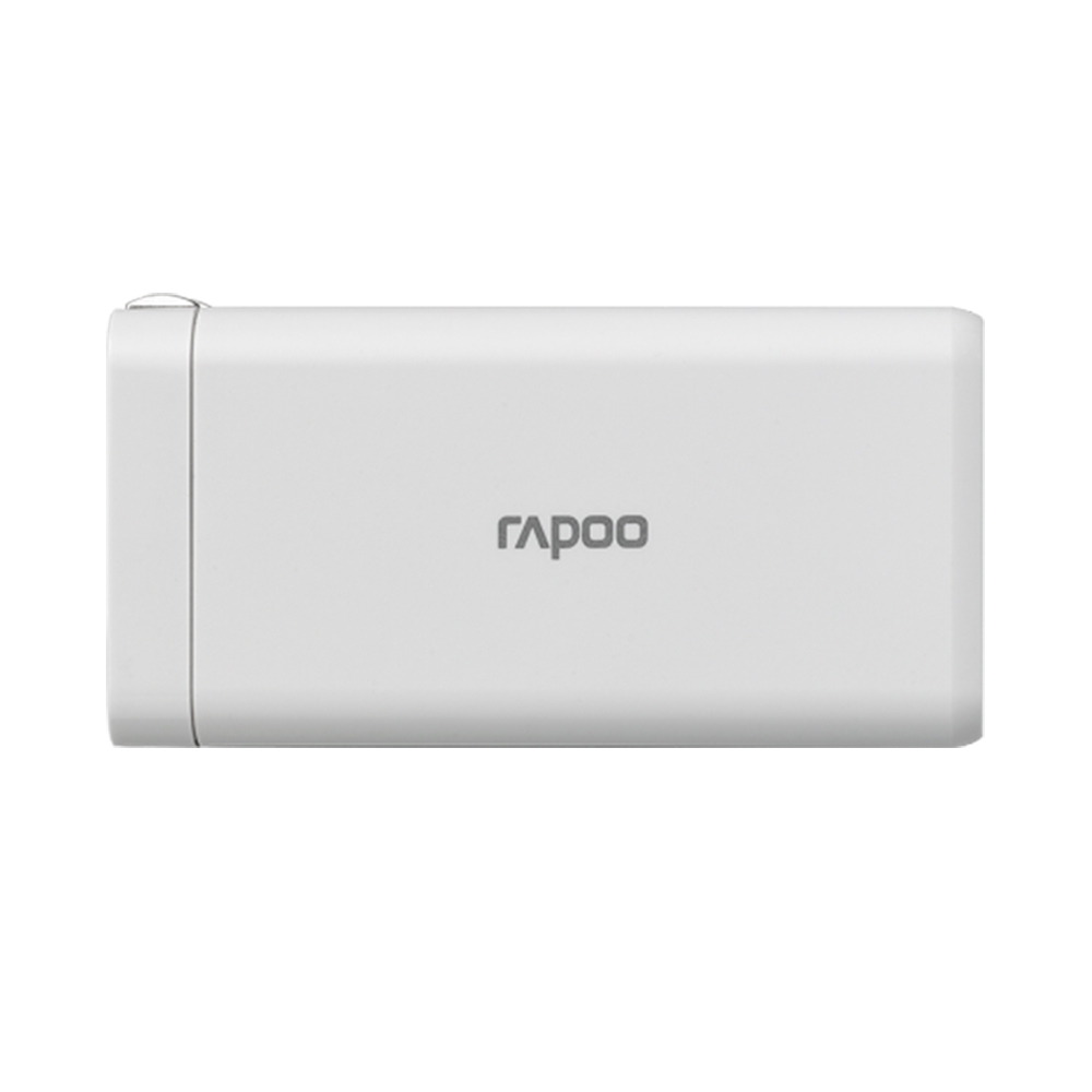 Củ sạc Rapoo PA65L 65W 3 cổng (2xUSB-C + 1xUSB-A) màu trắng PA65L-White