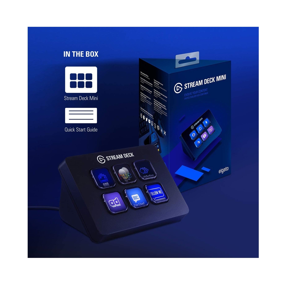 Thiết bị Stream Elgato Gaming StreamDeck Mini 6 Phím Lập Trình 10GAI9901