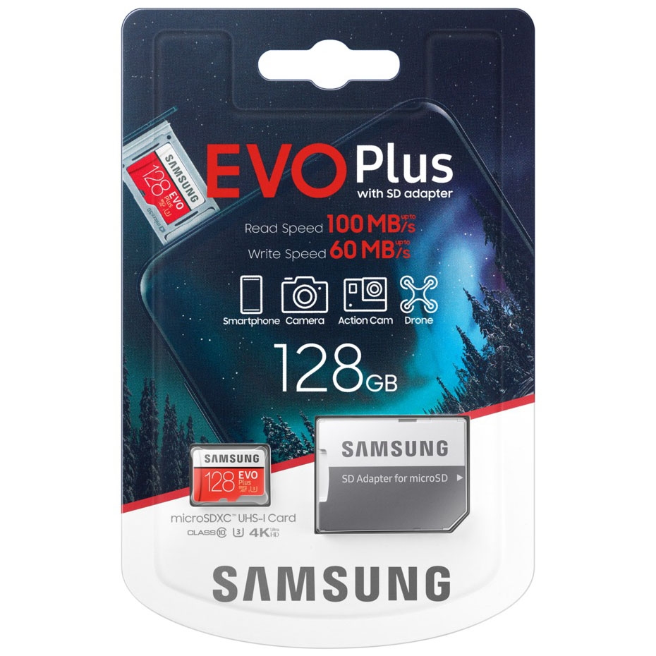 Thẻ Nhớ MicroSDXC Samsung EVO Plus U3 128GB 100MB/s MB-MC128G