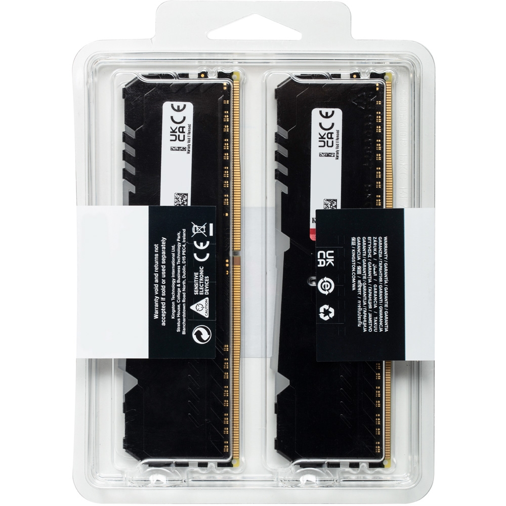 Ram PC Kingston Fury Beast RGB 32GB 3600MHz DDR4 (2x16GB) KF436C18BBAK2/32