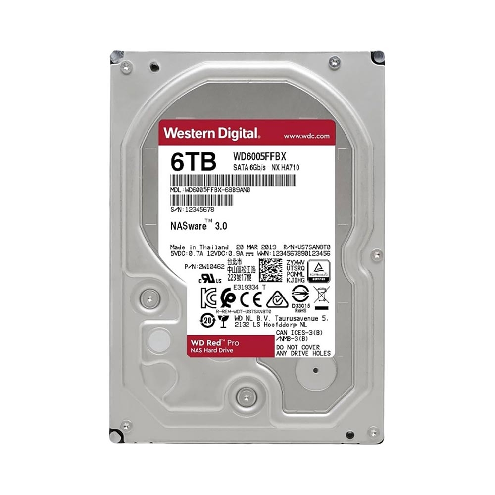 HDD WD Red Pro 6TB 3.5 inch SATA III 256MB Cache 7200RPM WD6005FFBX