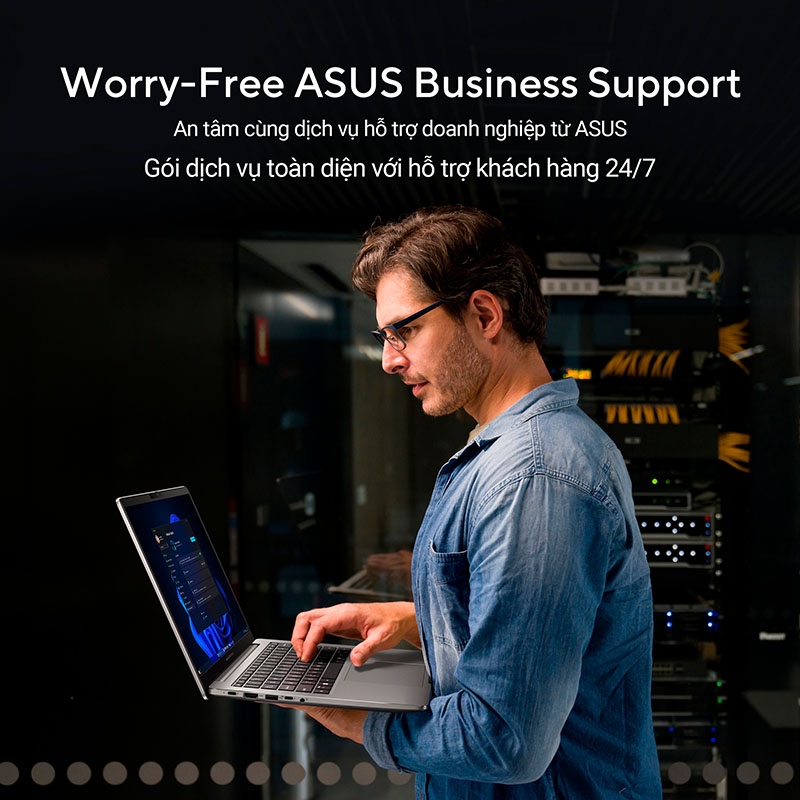 Laptop Asus ExpertBook P3 P3405CVA-NZ0027W (i5-13420H, UHD Graphics, RAM 16GB DDR5, SSD 512GB, 14 Inch IPS WQXGA 144Hz 100% sRGB)