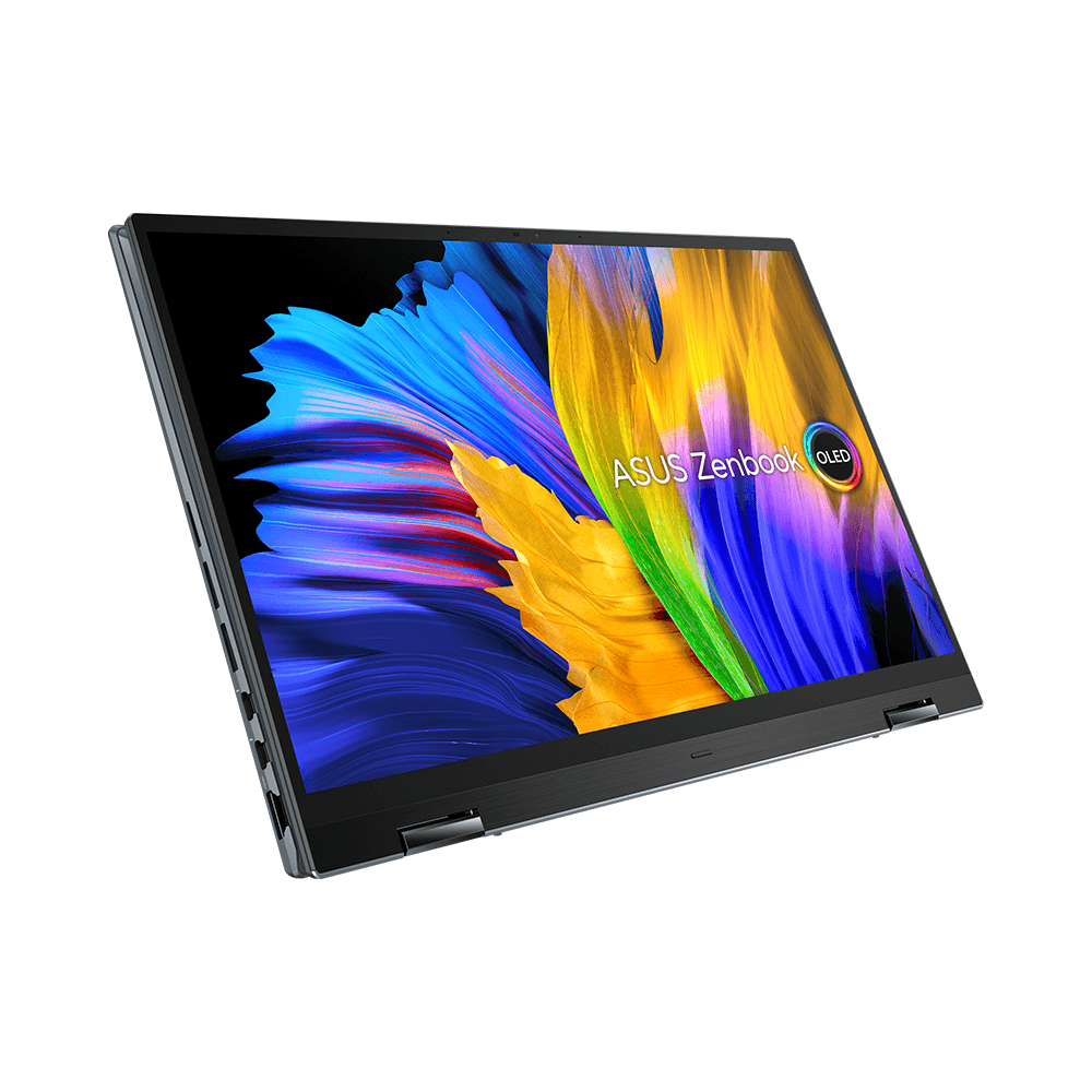 Laptop Asus Zenbook 14 Flip OLED UP5401ZA-KU140W (i7-12700H, Iris Xe Graphics, Ram 16GB DDR5, SSD 1TB, 14 Inch OLED 4K TouchScreen, Bút cảm ứng)
