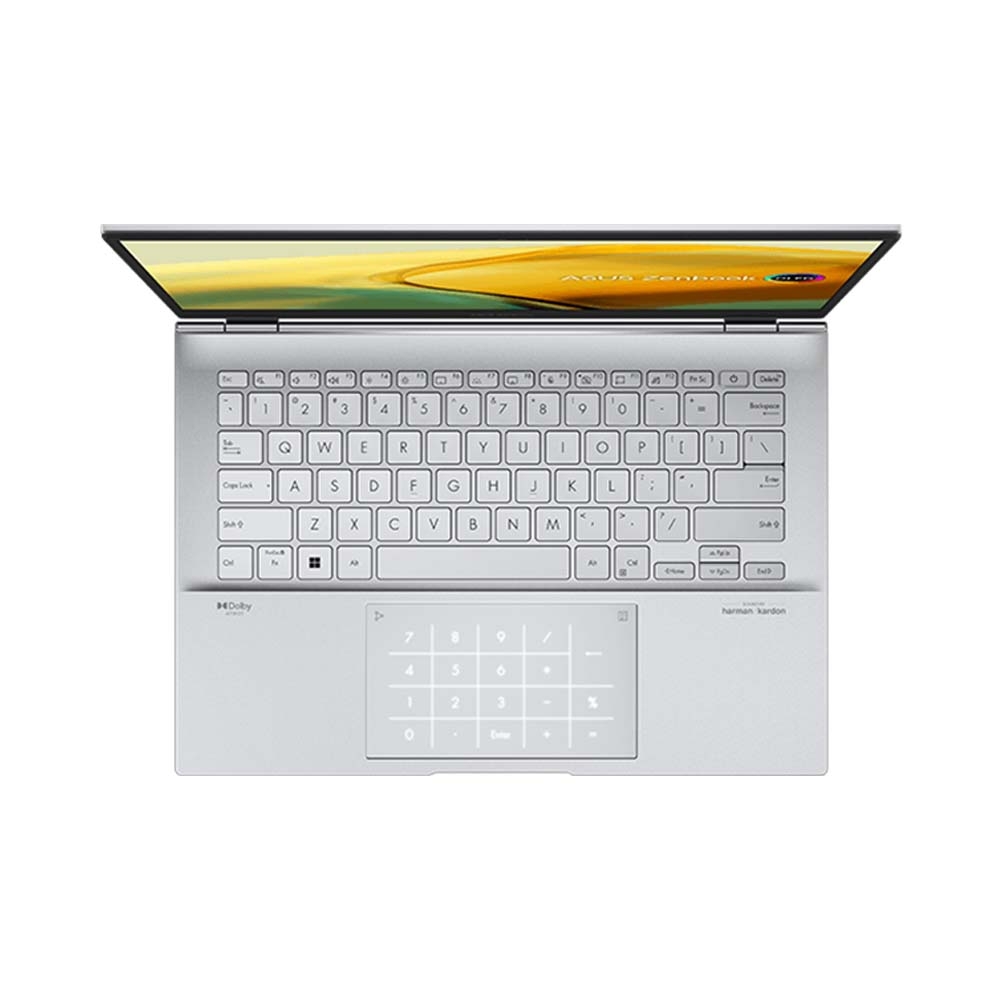 Laptop Asus Zenbook 14 OLED UX3402VA-KM203W (i5-1340P EVO, Iris Xe Graphics, Ram 16GB DDR5, SSD 512GB, 14 Inch OLED 2.8K)