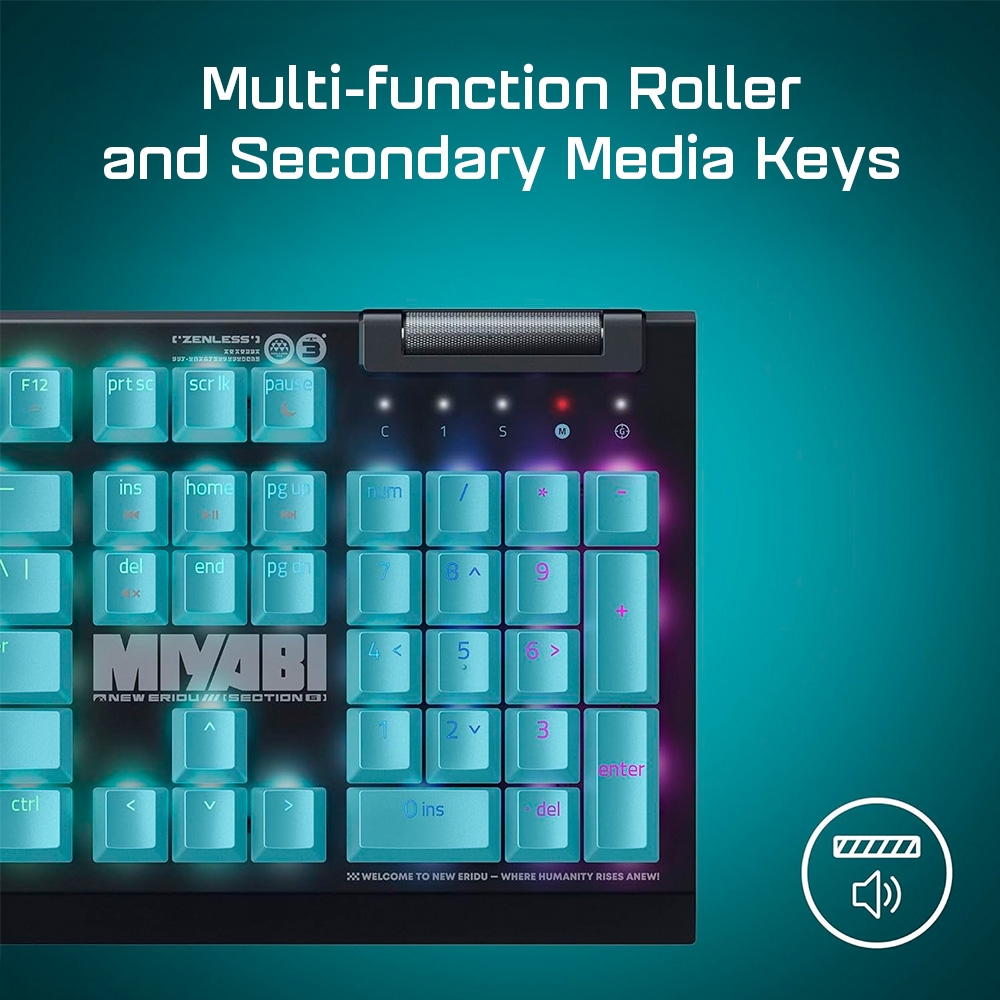 Bàn phím cơ Razer BlackWidow V4 X ZZZ Zenless Zone Zero Edition RZ03-04704300-R3M1