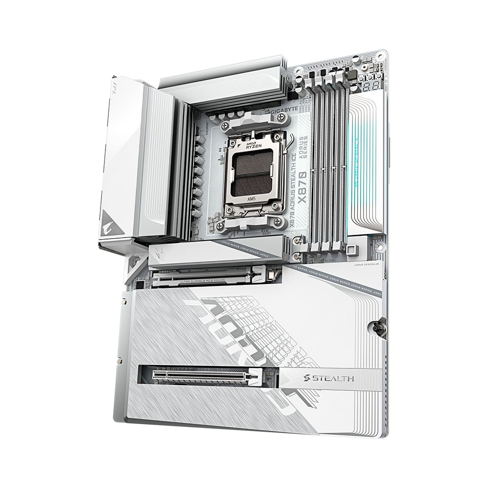 Mainboard PC Gigabyte X870 AORUS STEALTH ICE WIFI7 DDR5