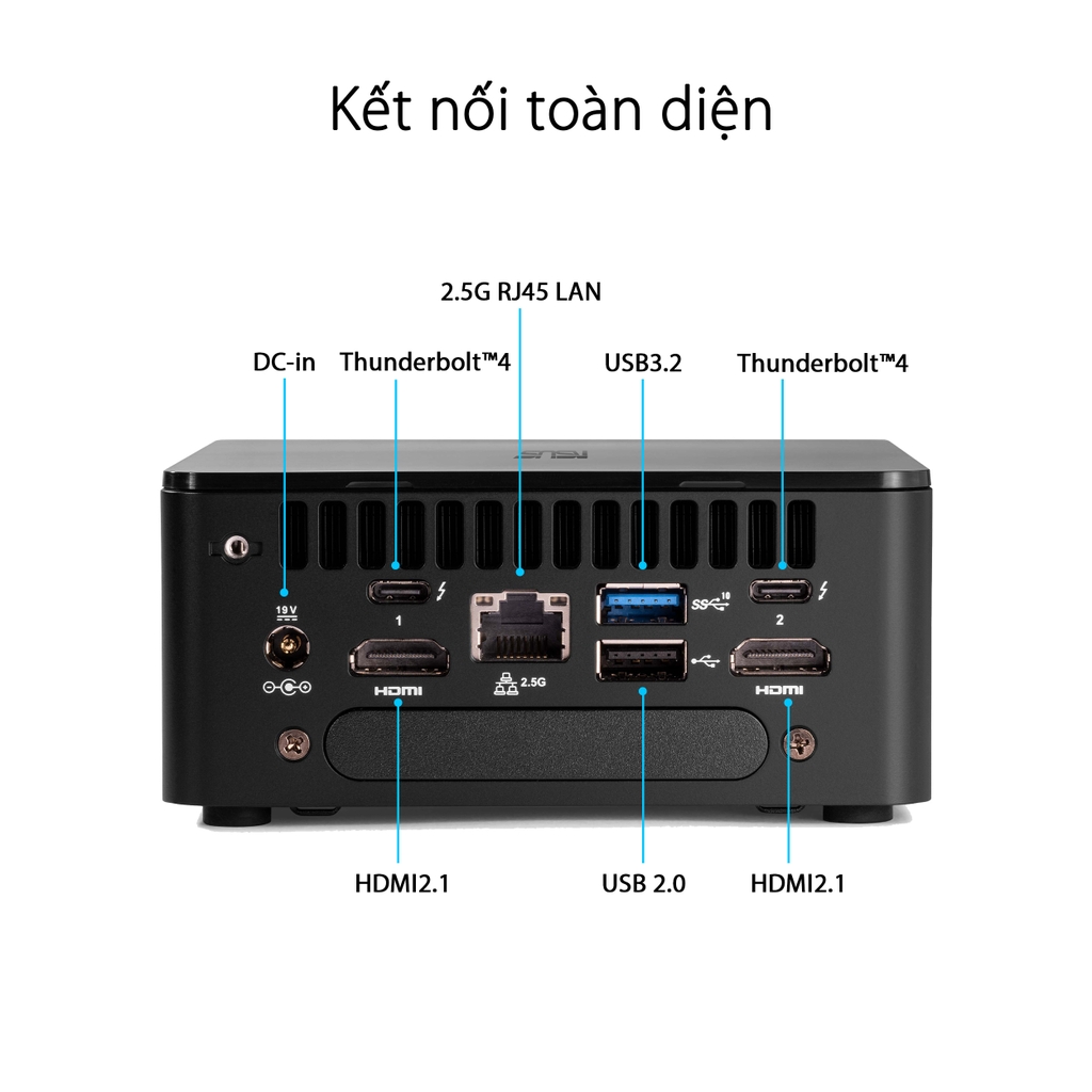 Máy tính Mini PC Asus NUC 12 Pro Tall i7-1260P RNUC12WSHI700000I