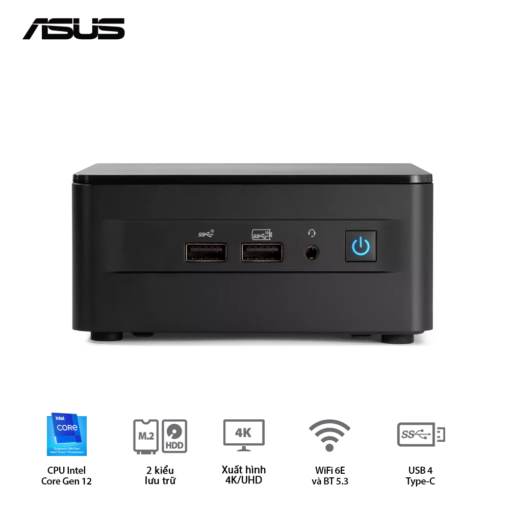 Máy tính Mini PC Asus NUC 12 Pro Tall i7-1260P RNUC12WSHI700000I
