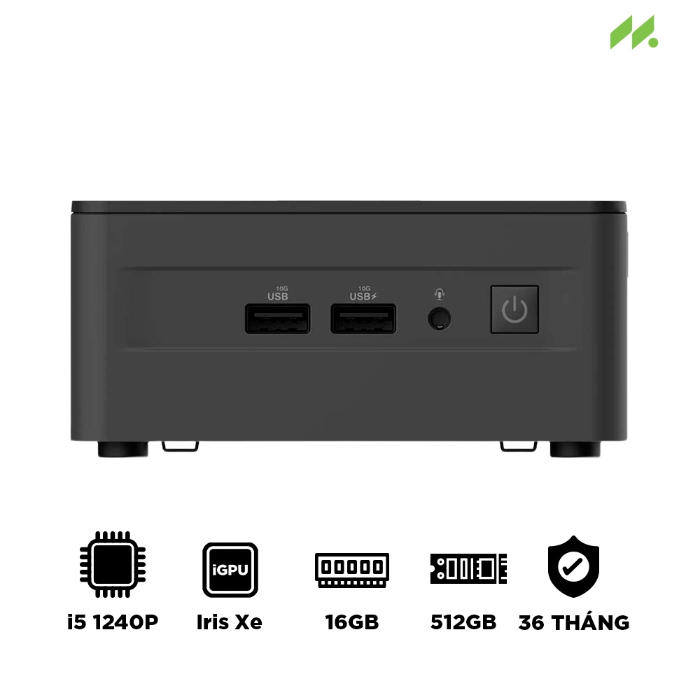 Máy tính Mini PC Asus NUC 12 Pro Wall Street Canyon i5-1240P RNUC12WSHI50000I