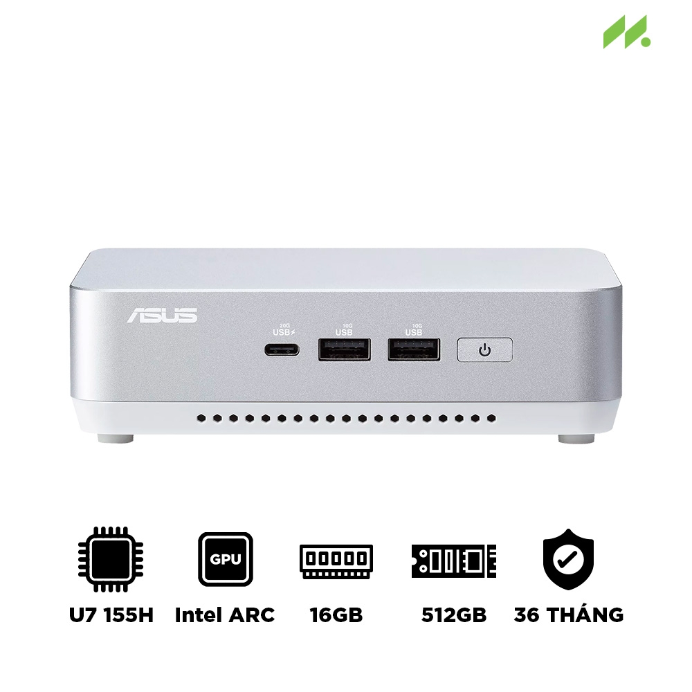 Máy tính Mini PC ASUS NUC 14 Pro Plus RNUC14RVSU700001I (Ultra 7 155H, Arc Graphics)