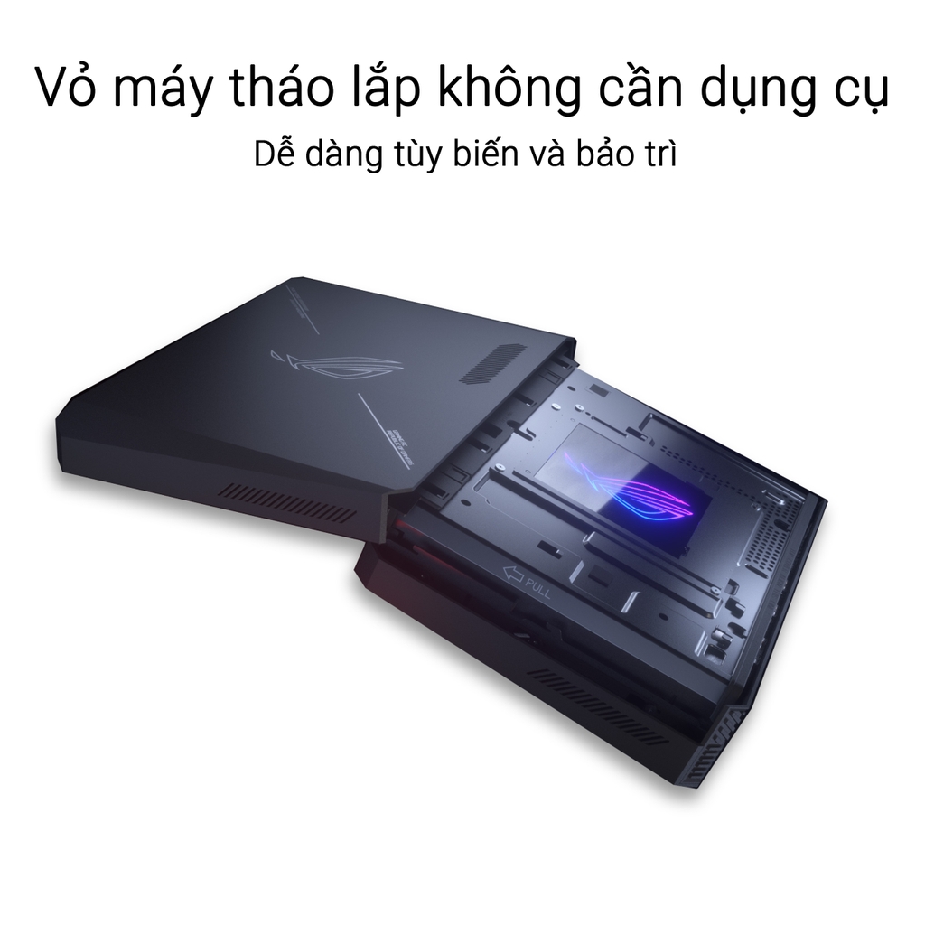 Máy tính Mini PC ASUS ROG NUC RNUC14SRKU9189A0I (Ultra 9 185H, RTX 4070 8GB, RAM 32GB DDR5, SSD 1TB, Win 11)