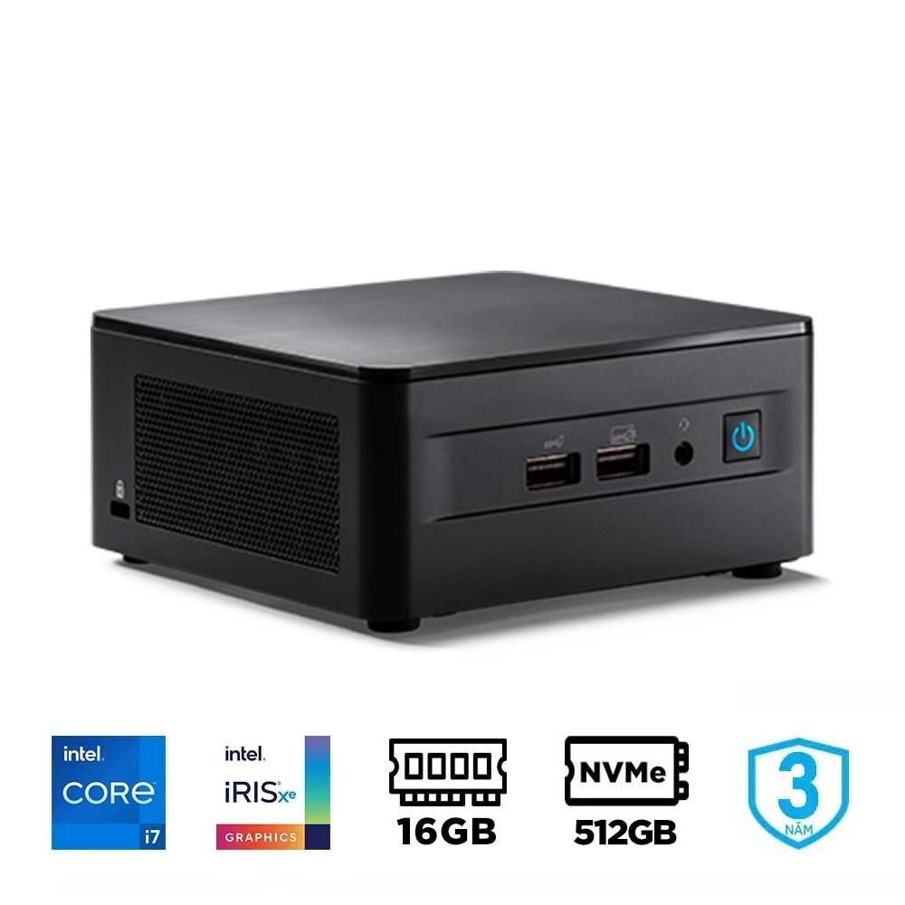 Máy tính Mini PC Asus NUC 12 Pro Wall Street Canyon i7-1260P RNUC12WSHi70000