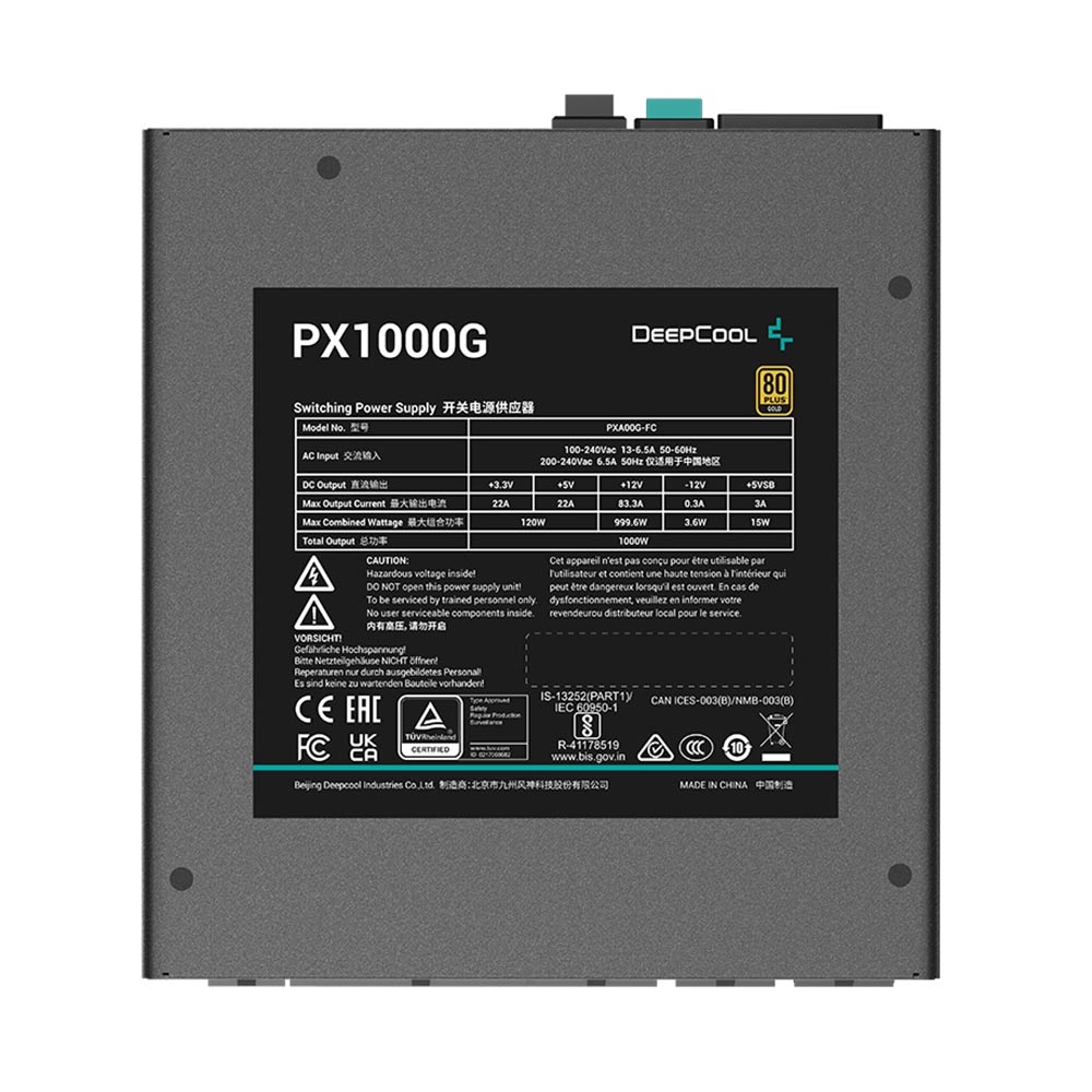 Nguồn máy tính Deepcool PX1000G 1000W 80 Plus Gold R-PXA00G-FC0B-EU