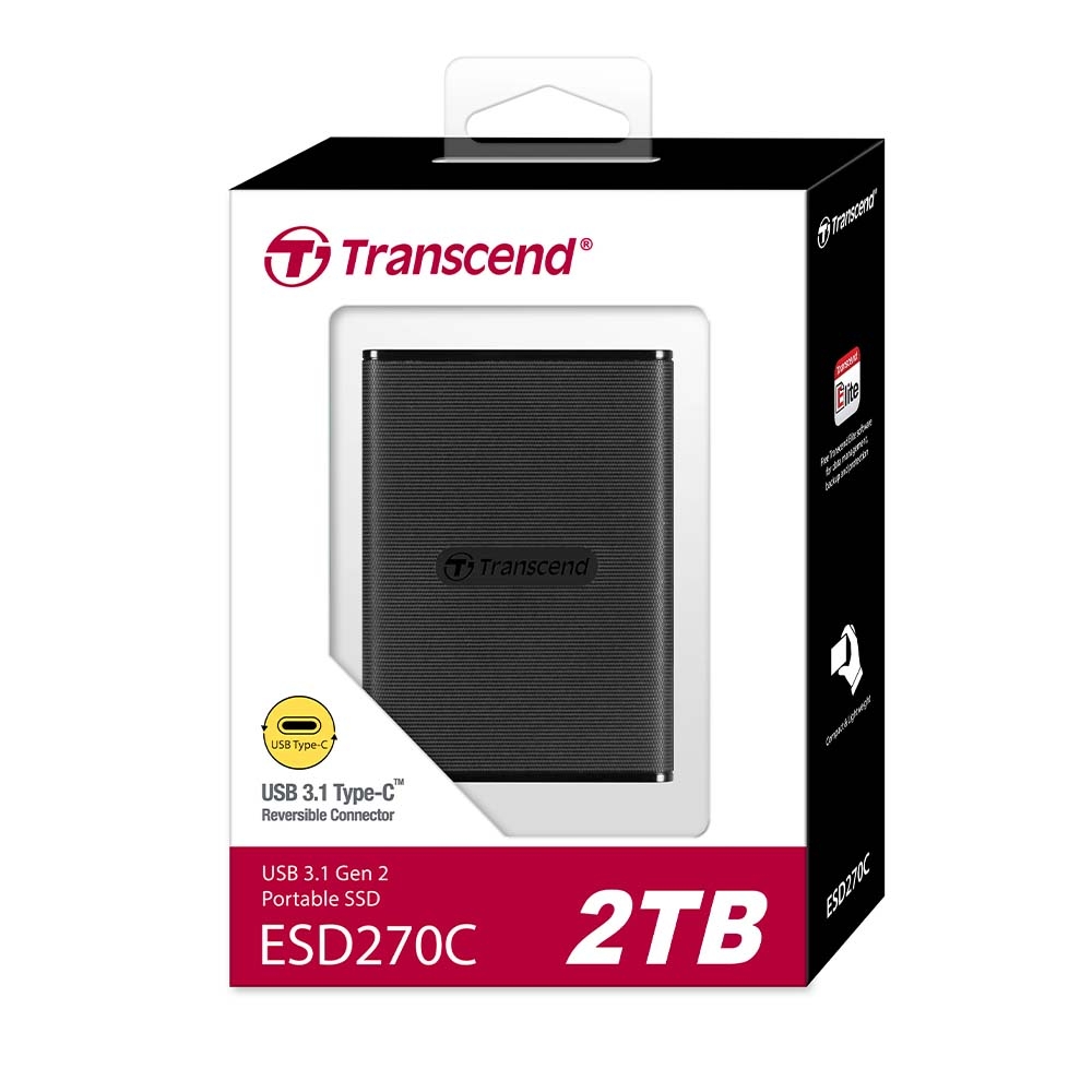 Ổ cứng di động SSD 2TB Transcend ESD270C 520MB/s TS2TESD270C