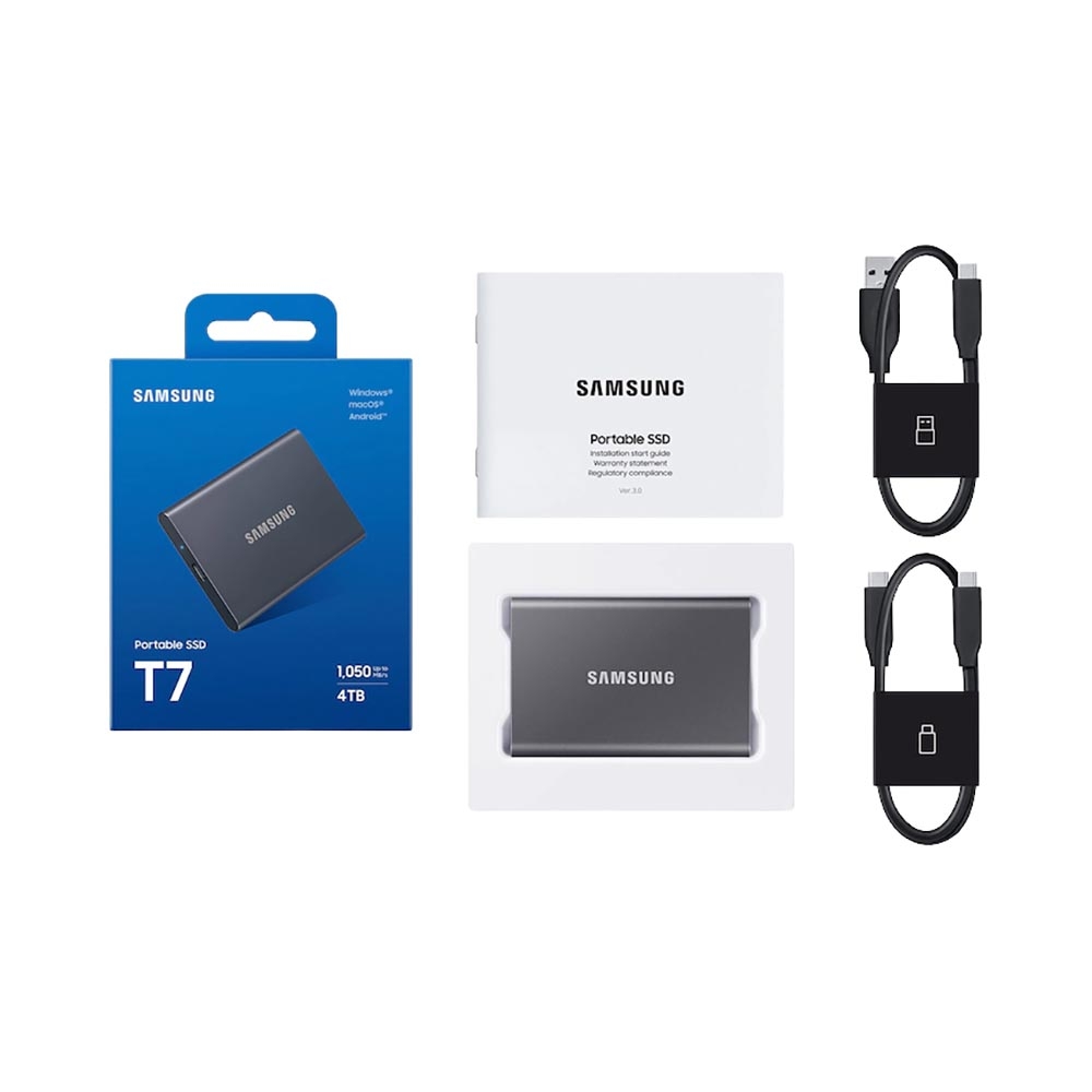 Ổ cứng di động SSD 4TB Samsung T7 1050MB/s MU-PC4T0T/WW
