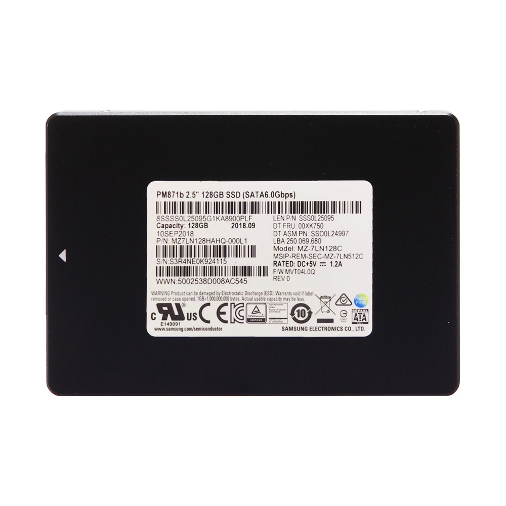 SSD Samsung PM871b 128GB 2.5-Inch SATA III MZ-7LN128C