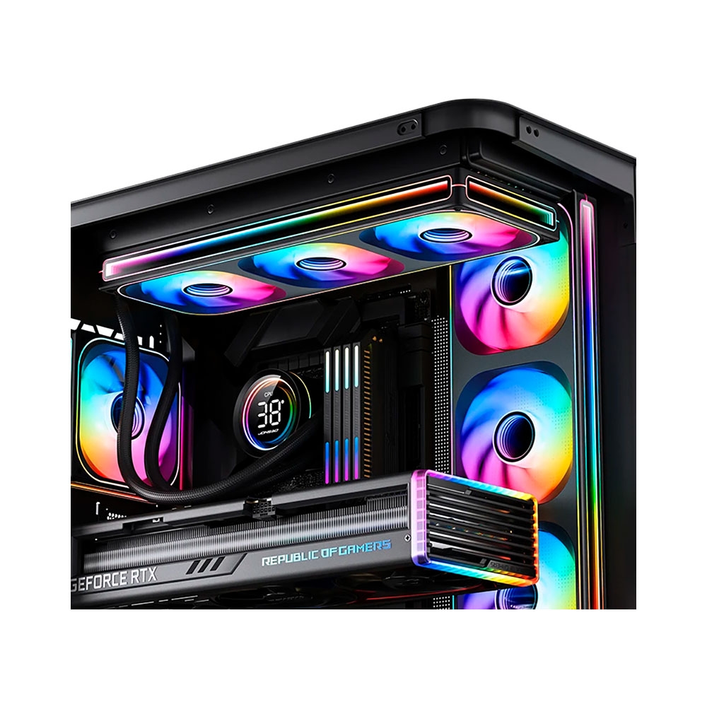 Quạt tản nhiệt JONSBO ZB-120BR ARGB PWM Black 120mm (Fan Ngược)