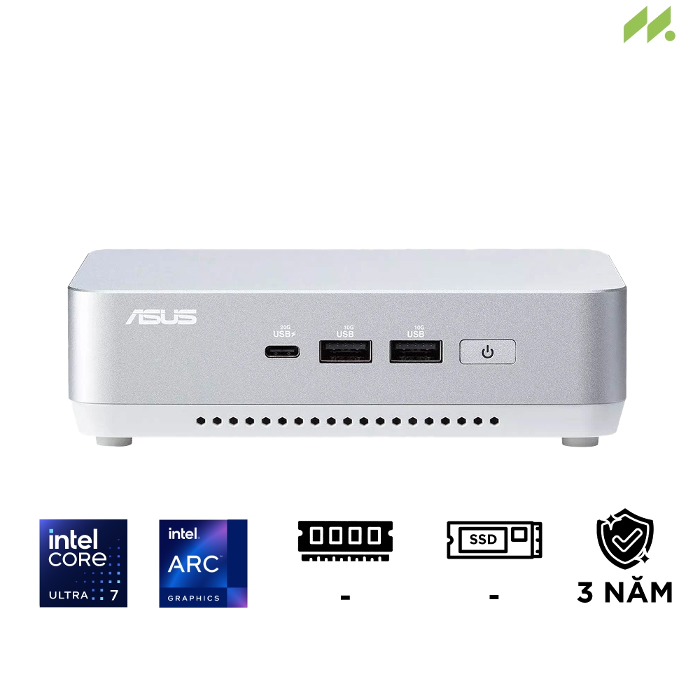 Máy tính Mini PC ASUS NUC 14 Pro Plus RNUC14RVSU700001I (Ultra 7 155H, Arc Graphics)