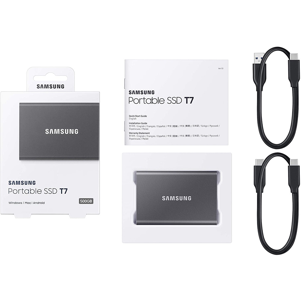 Ổ cứng di động SSD 500GB Samsung T7 1050MB/s MU-PC500