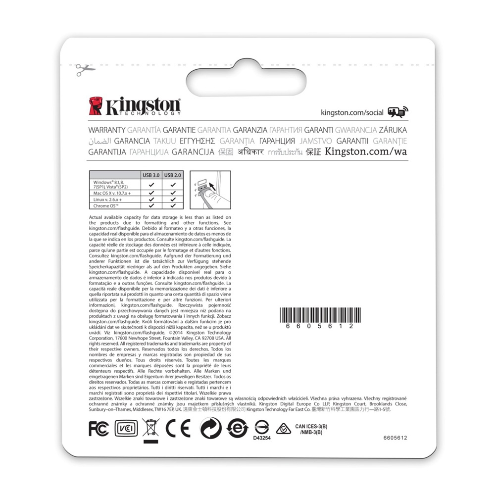 USB 3.0 Kingston DataTraveler SE9 G2 64GB DTSE9G2/64GBFR