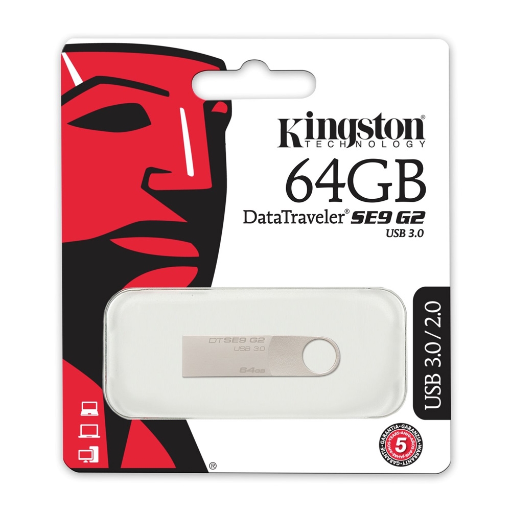 USB 3.0 Kingston DataTraveler SE9 G2 64GB DTSE9G2/64GBFR