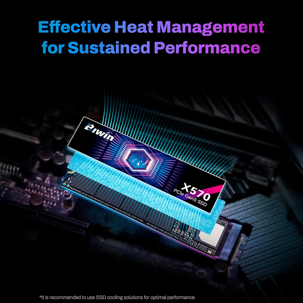 SSD Biwin Black Opal X570 1TB PCIe Gen5 x4 NVMe M.2 BX570NN01TB-RGX