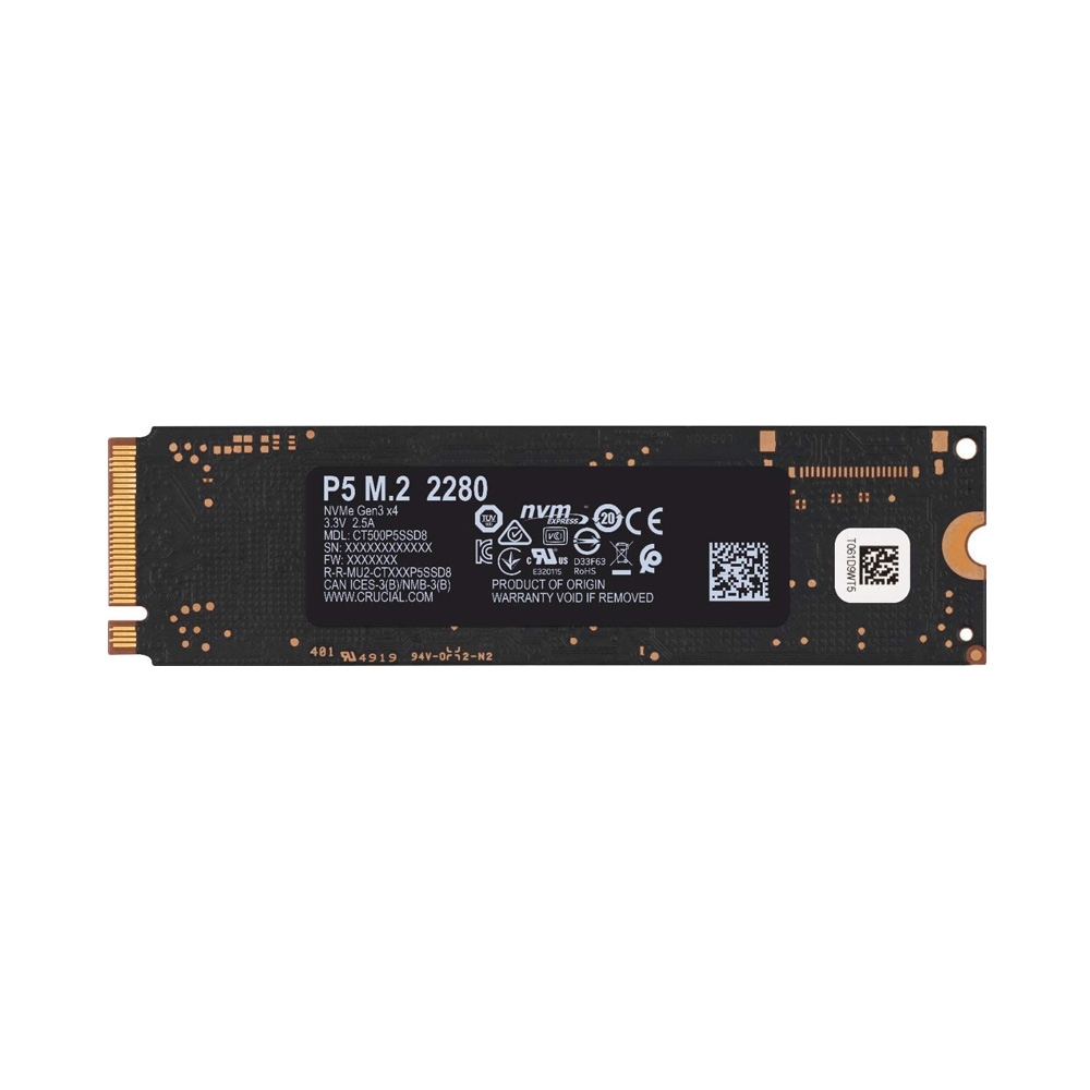 SSD Crucial P5 2TB NVMe 3D-NAND M.2 PCIe Gen3 x4 CT2000P5SSD8