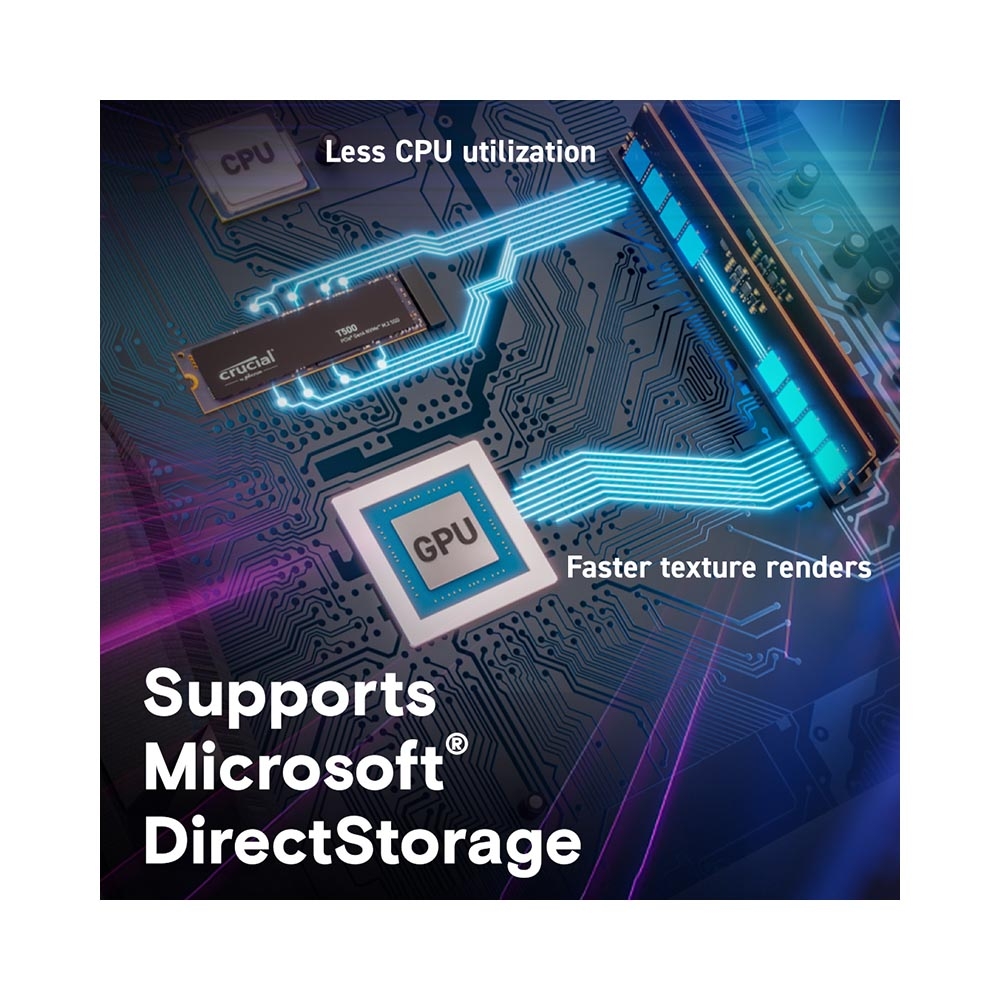 SSD Crucial T500 2TB M.2 PCIe Gen4 x4 NVMe CT2000T500SSD8
