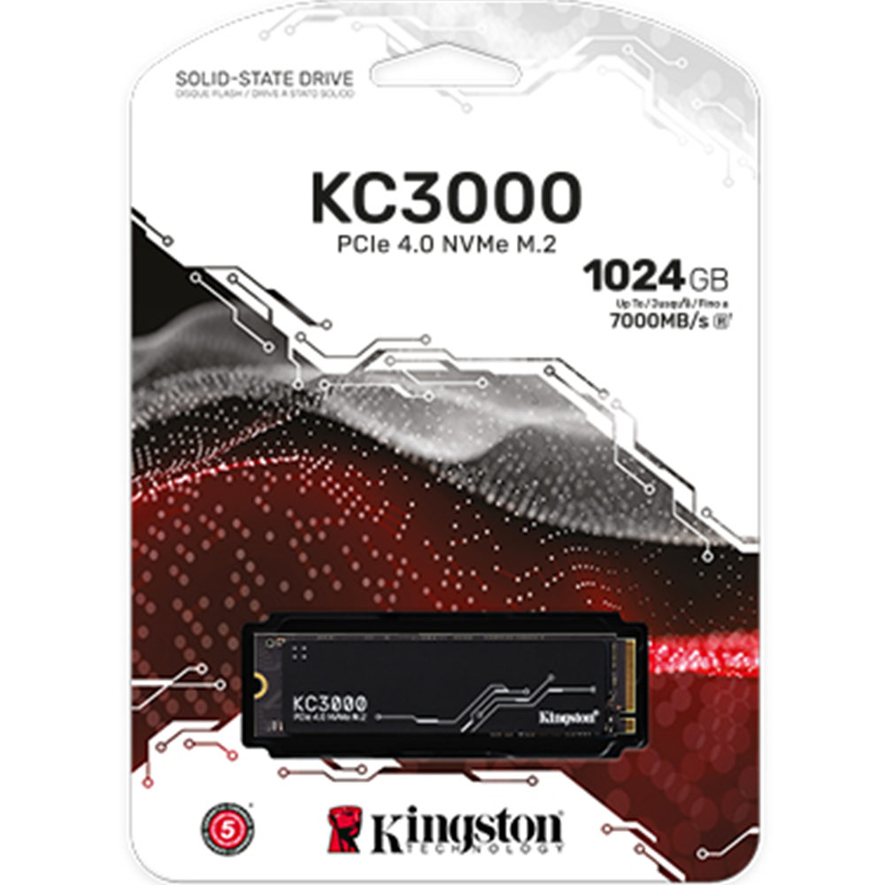 SSD Kingston KC3000 1TB M.2 PCIe Gen4 x4 NVMe SKC3000S/1024G