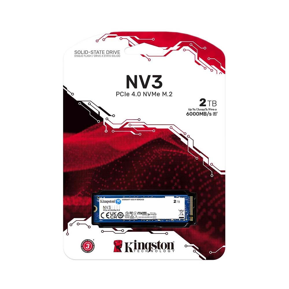 SSD Kingston NV3 2TB M.2 PCIe Gen4 x4 NVMe SNV3S/2000G