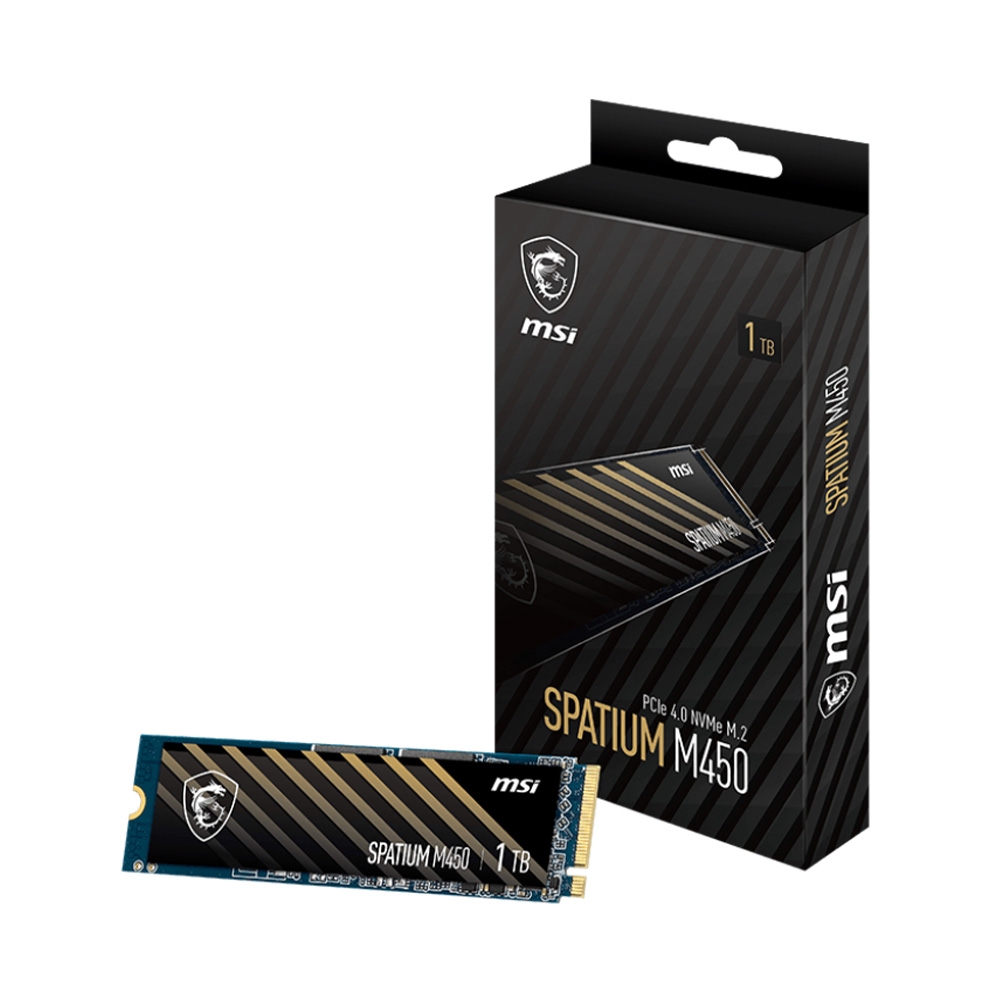 SSD MSI SPATIUM M450 1TB M.2 2280 PCIe Gen4 x4 NVMe SPATIUM-M450-1TB